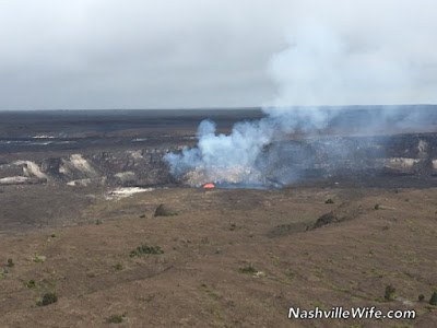 Hawaii volcano active lava flow